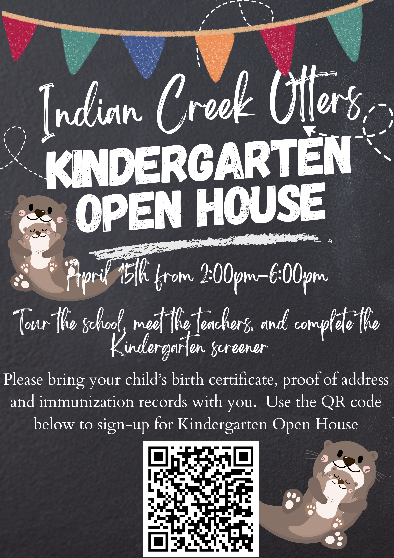 flyer for April 15th Open House